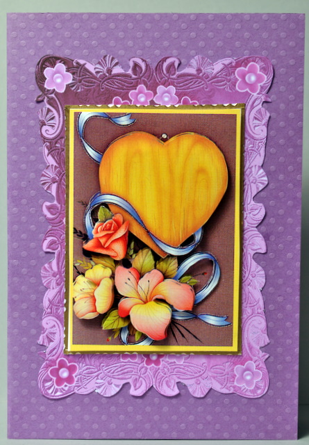 Pink and Purple Pretty Floral Card Fronts by Kristina Norbat