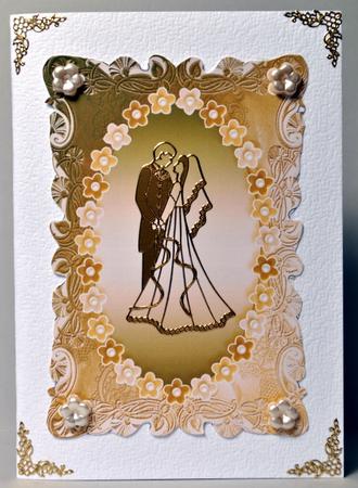 Gold and Silver Pretty Floral Card Fronts by Kristina Norbat