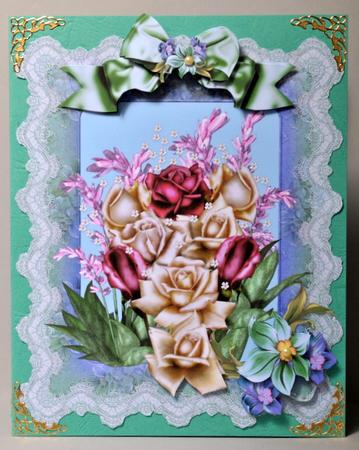 Lace Framed Bouquet by Kristina Norbat