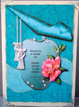 Sympathy & Friendship Card Topper by Kristina Norbat