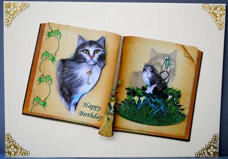 Mystical Cat Book Sheet by Kristina Norbat