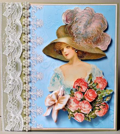 My Lady - Card Front with Optional Eazicut Decoupage by Kristina Norbat