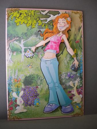 Curly Red Head Girl. by Kristina Norbat