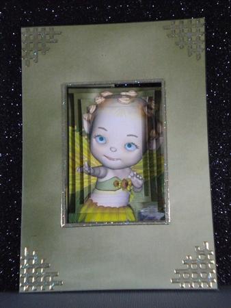 Sunny Daze Baby Fairy Foldback Card & Pyramage by Kristina Norbat