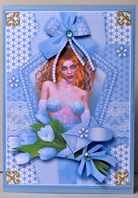 Kasey Cameo A4 Card Front by Kristina Norbat