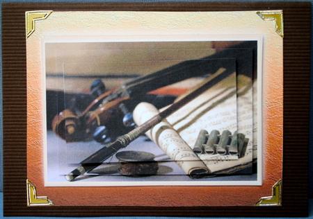 Violin Bow and Sheet Music by Kristina Norbat