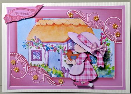 My Little Cottage Topper and Decoupage by Kristina Norbat