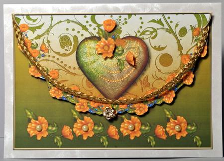 Rich Decadence Envelope Card with Decoupage by Kristina Norbat