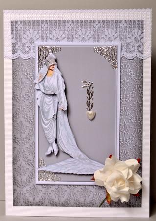 Vintage Lady 1 Quick Card by Kristina Norbat