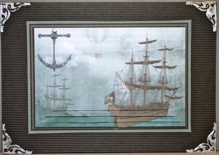 My Dads Ship Pyramid Sheet by Kristina Norbat