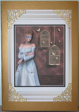 Beauty and the Butterflies Quick Card Front with Decoupage by Kristina Norbat