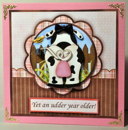 An Udder Year Older or a Little Behind Decoupage by Kristina Norbat
