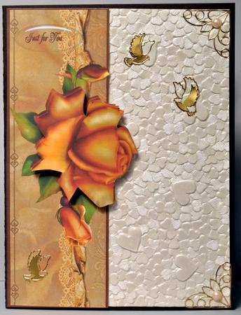 Flame Rose Over the Edge Dl by Kristina Norbat