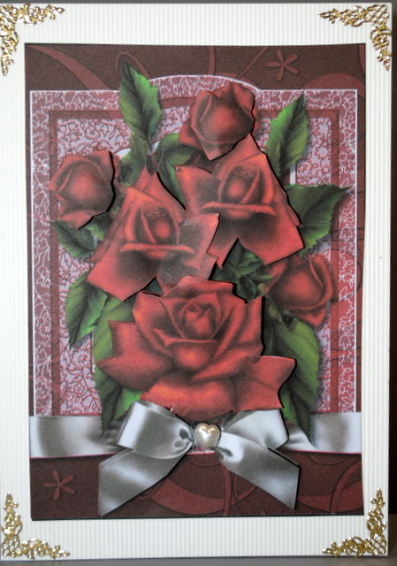 Red Roses for Love Quick Card by Kristina Norbat