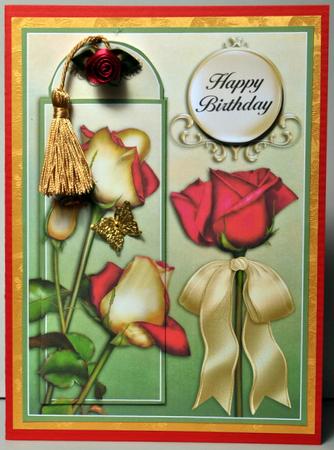 Red Summer Roses - Bookmark Pocket Card by Kristina Norbat