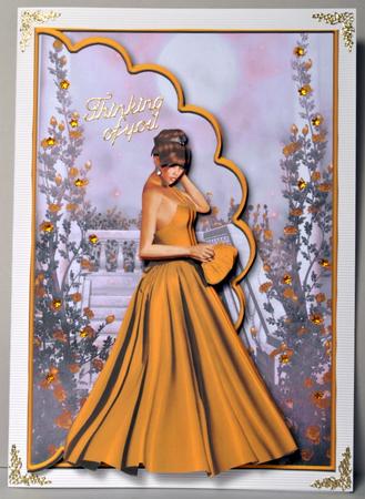 Girl in Prom Dress 2 Decoupage - Sheet 2 of 2 by Kristina Norbat