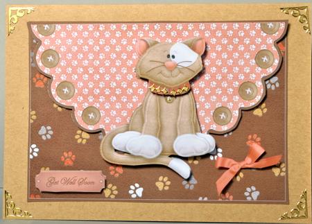 Purrfect Day Envelope Card by Kristina Norbat