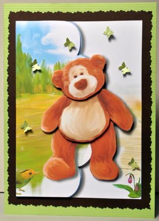 If You Go Down to the Woods Scalloped Edge Envelope Card by Kristina Norbat