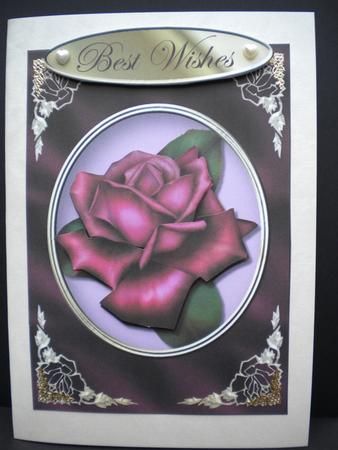 Vintage Rose Quick Card by Kristina Norbat