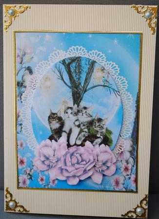 Kittens and Roses 6 by Kristina Norbat