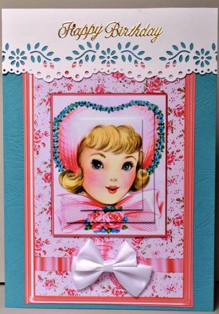 Pretty in Pink with Her Bonnet by Kristina Norbat
