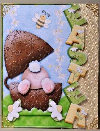 Easter Let Me at the Chocolate Over the Side Card by Kristina Norbat