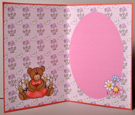 Birthday Fower Bear Insert by Kristina Norbat