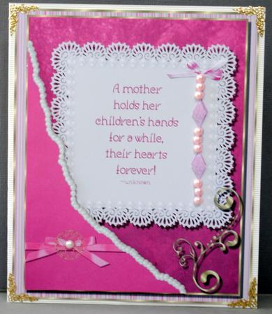 A Mother - Card Topper by Kristina Norbat