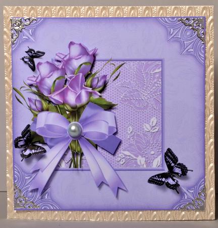 6x6 Lavender Roses by Kristina Norbat