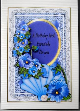 More Pansies on Lace by Kristina Norbat