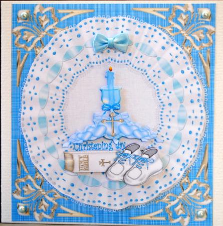 Boy Christening on Lace by Kristina Norbat