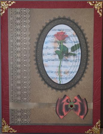 Red Rose & Music Pyramid by Kristina Norbat