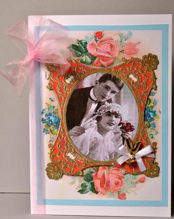 Vintage Wedding Quick Card by Kristina Norbat