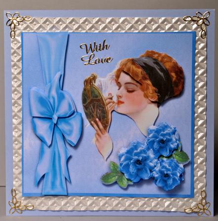 My Lady Prepares - Card Front with Optional Eazicut by Kristina Norbat