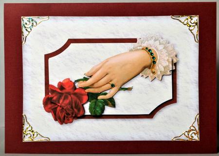 Rose in Hand Quick Card by Kristina Norbat