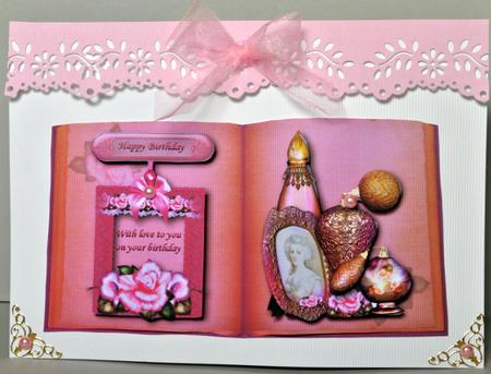 Fragrant Elegance Book Sheet with Decoupage by Kristina Norbat