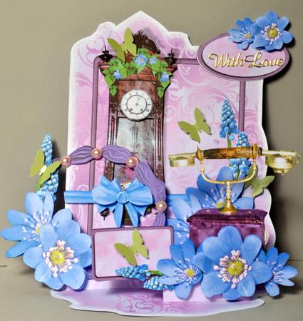 Giant Easel Tableau 3D Card Kit - Sweet Memories by Kristina Norbat
