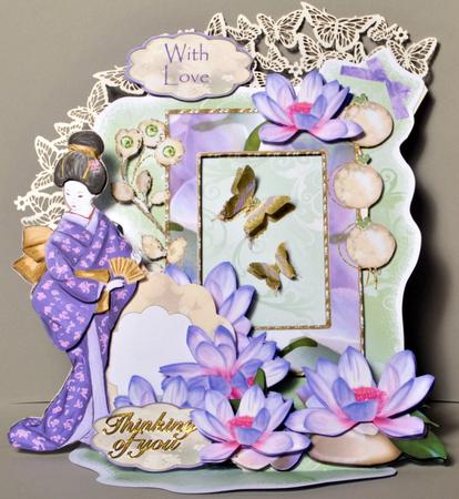 Giant Easel Tableau 3D Card Kit - Geisha by Kristina Norbat