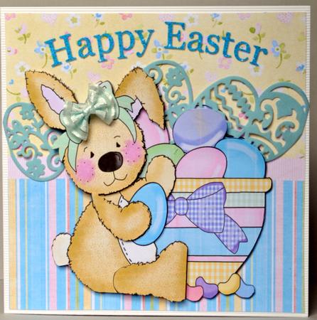 Bunny's Basket -  Easter Step by Step Card by Kristina Norbat