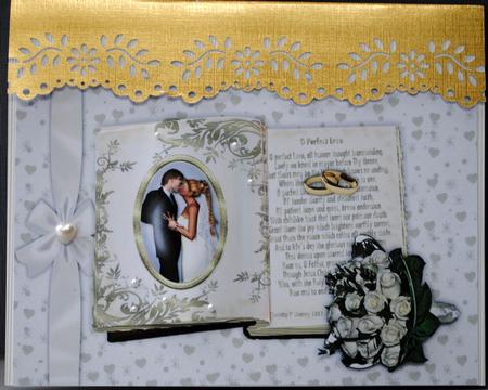 O Perfect Love Wedding Card by Kristina Norbat