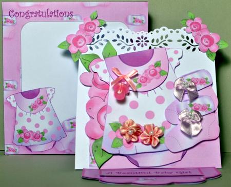 Easel Card Kit - Pretty Baby by Kristina Norbat
