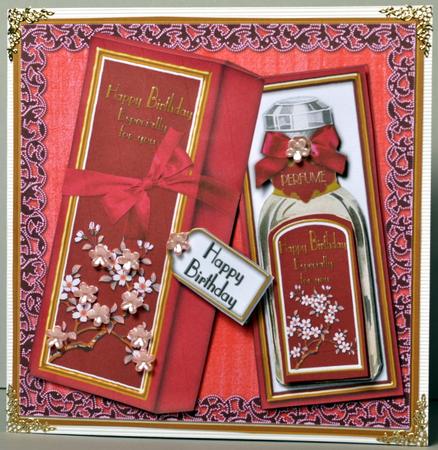 Ladies Plum Birthday Perfume Decoupage Step by Step by Kristina Norbat