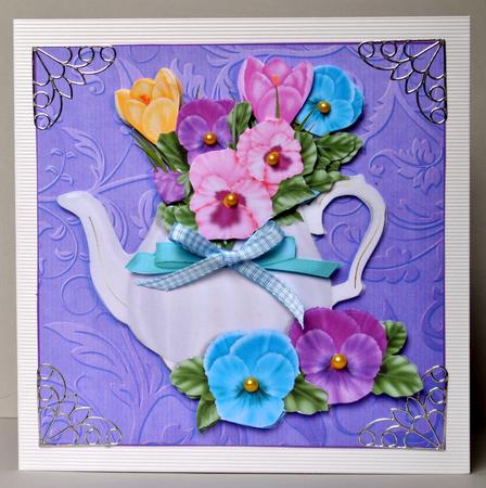 Teapot Full of Pansies by Kristina Norbat