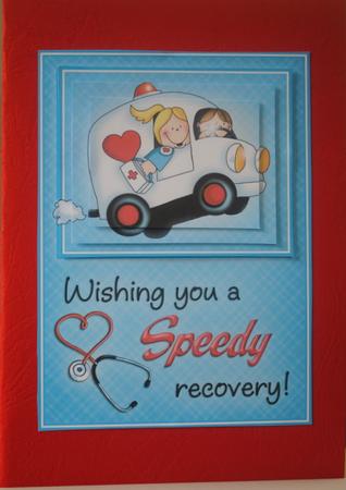 Speedy Recovery - Quick Pyramid Card by Kristina Norbat