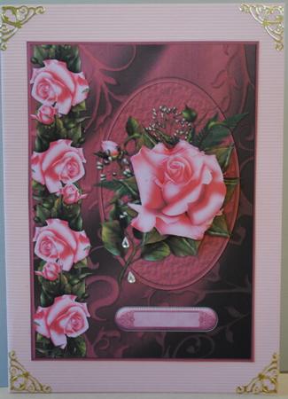 Golden Rose Card Front by Kristina Norbat