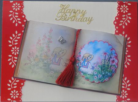 Enjoying the Flowers Book Sheet by Kristina Norbat