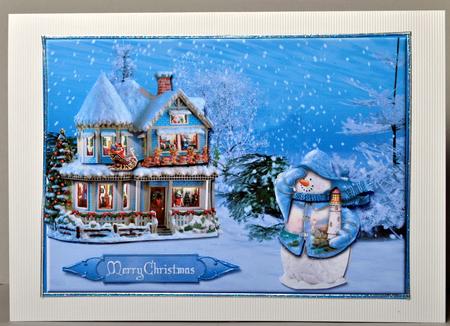 Woooo - santas House with Decoupage by Kristina Norbat