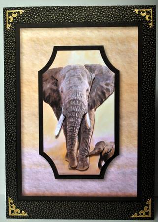 Elephant & Baby Quick Card by Kristina Norbat