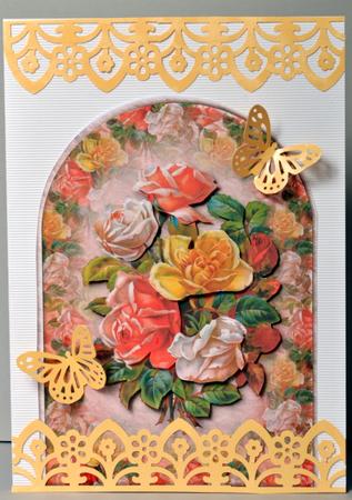 Bunch of Flowers Rounded Quick Card by Kristina Norbat