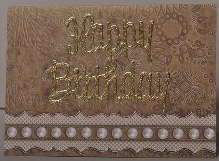 Camel Tooled Leather Backing Paper by Kristina Norbat